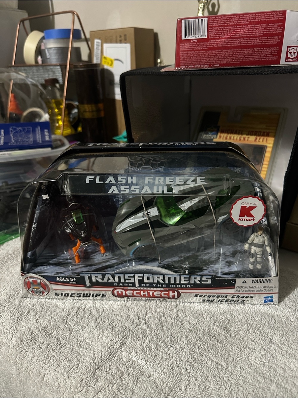 Transformers Dark of the Moon Mechtech Sideswipe Flash Freeze Assault - Green